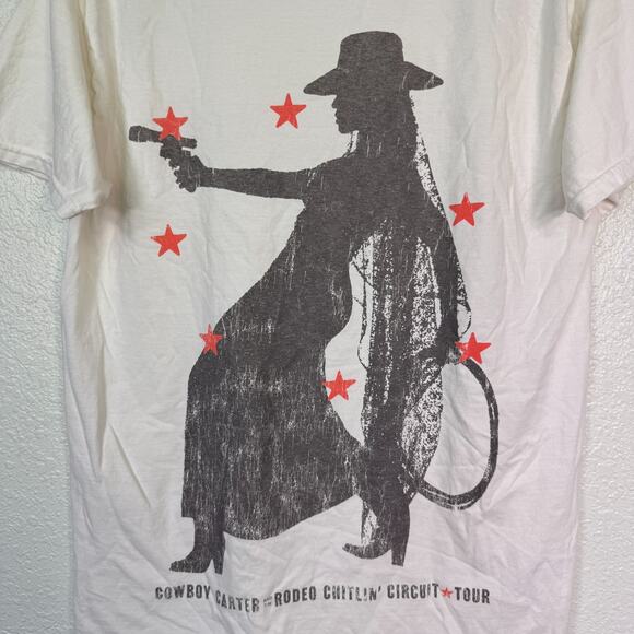 Beyonce Cowboy Carter Tour Shirt Medium Most Wanted Tee Rodeo Chitlin Merch - Picture 4 of 9